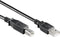 Allteq USB A naar USB B kabel - USB 2.0 - 3 meter - Zwart
