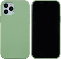 Lunso - Softcase Backcover hoes - Geschikt voor iPhone 13 Pro - Mintgroen