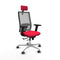 Horna Traslack Piqueras y Crespo 2D086G2 - Bureaustoel met hoofdsteun - Verstelbare hoogte en armleuning - Rood