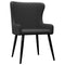 vidaXL - Eetkamerstoelen - 2 - st - stof - zwart