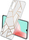 iMoshion Hoesje Geschikt voor Samsung Galaxy A41 Hoesje Siliconen - iMoshion Design hoesje - Wit / Meerkleurig / Goud / White Graphic