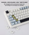 Epomaker x Aula F75 - Mechanisch Toetsenbord - Draadloos - Lichtblauw