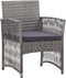 vidaXL - Tuinstoelen - met - kussens - 2 - st - poly - rattan - antraciet