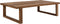 DTP Home Coffee table Icon rectangular,35x130x70 cm, 4 cm top with split, recycled teakwood