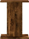 vidaXL - Plantenstandaards - 2 - st - 30x30x40 - cm - bewerkt - hout - gerookt - eiken