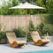 vidaXL - Tuinparasol - Crème - Wit - 240x260 - cm - in - Bamboe