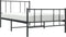 vidaXL - Bedframe - met - hoofd- - en - voeteneinde - metaal - zwart - 100x200 - cm