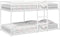 vidaXL - Stapelbed - zonder - matras - 80x200 - cm - staal - wit