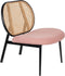 Zuiver Spike Loungestoel Naturel/Roze