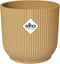 Elho Vibes Fold Rond 16 - Bloempot voor Binnen - 100% Gerecycled Plastic - Ø 16.1 x H 14.8 cm - Botergeel