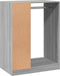 vidaXL - Kledingkast - 77x48x102 - cm - bewerkt - hout - grijs - sonoma - eikenkleurig