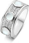 TI SENTO Ring 12131MW - Zilveren dames ring - Gerhodineerd - Maat 54