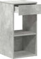vidaXL - Nachtkastjes - 2 - st - met - lade - 35x34x66,5 - cm - betongrijs