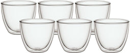 Villeroy & Boch Manufacture Rock - Doppelwandige Becher - 300 ml - Set van 6