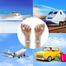 InnovaGoods® Antizee-armband met drukpunt Nei Kuan Nona, voorkomt natuurlijk reisziekte, 2-pack, compact en licht ontwerp, ideaal voor op reis.