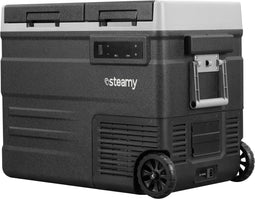 Steamy SECUD55 - Elektrische Compressor Koelbox - Dual Zone - 49 liter - 12V en 230V - Zwart
