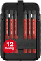 Wiha 43162 - Schroefbitjes - VDE-geïsoleerd - 12 stuks
