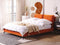 MELLE - Tweepersoonsbed - Oranje - 140 x 200 cm - Fluweel