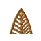 Decoratieve figuren Home ESPRIT Wit Gouden Blad van een plant 19 x 7,5 x 62 cm