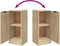 vidaXL - Dressoir - 30x30x70 - cm - bewerkt - hout - sonoma - eikenkleurig