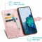 iMoshion Hoesje Geschikt voor Samsung Galaxy S22 Hoesje Met Pasjeshouder - iMoshion Mandala Bookcase - Rosé Goud