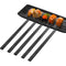 HI NATURE™ Luxe Chopsticks Set - Koreaanse Eetstokjes - Herbruikbaar en Vaatwasserbestendig - Antislip - Zwart (5 paar)