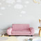 vidaXL Kinderbank 70x45x33 cm fluweel roze