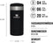 Stanley Aerolight Transit Mug 350 ml - Houdt 4 Uur Warm - 6 Uur Koud - Vaatwasmachinebestendig - Lekvrij - Black Metallic