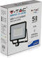VT-50-S 50W SMD PIR SENSOR FLOODLIGHT WITH SAMSUNG CHIP COLORCODE:3000K BLACK BODY GREY GLASS