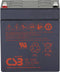 CSB Battery GP 1245 Standby USV Loodaccu 12 V 4.5 Ah Loodvlies (AGM) (b x h x d) 93 x 108 x 70 mm Kabelschoen 4.8 mm, Kabelschoen 6.35 mm Onderhoudsvrij,