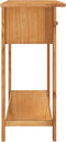 vidaXL - Wandtafel - 110x35x75 - cm - massief - eikenhout