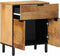 vidaXL - Nachtkastje - 50x33x60 - cm - massief - mangohout - bruin