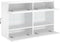 vidaXL - Tv-wandmeubel - met - LED-verlichting - 98,5x30x60,5 - cm - wit