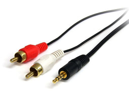 Startech.com 0.92m - 3.5mm/2xRCA M/M - Zwart