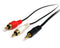 Startech.com 0.92m - 3.5mm/2xRCA M/M - Zwart