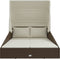vidaXL - Ligbed - met - inklapbaar - dak - 200x114x128 - cm - poly - rattan - bruin