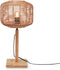 GOOD&MOJO Tafellamp Tanami - Bamboe/Rotan - Ø25cm - Modern