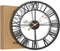 Tyme Wandklok - Industrieel - 34cm - Romeinse cijfers - Goed leesbaar - Zwart