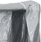 vidaXL - Haardhoutrek - met - regenhoes - 300x25x150 - cm - gegalvaniseerd - staal