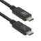 ACT AC7451 - USB-C Kabel - USB4 40Gbps C Male - C Male 0,8 meter Zwart
