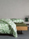 ESSENZA Sora - Dekbedovertrek Eenpersoons - Katoensatijn 140x200/220 cm - Greenish