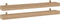 vidaXL - Wandschappen - 2 - st - 110x15x4 - cm - massief - teakhout