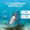 Travelly® Waterdicht Telefoonhoesje - Universeel Onderwater Hoesje IPX8 - Extra Opberg Vakje - Zwart