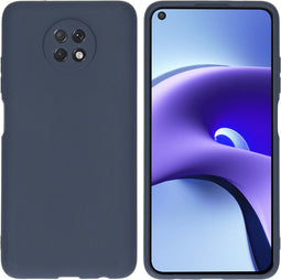 iMoshion Hoesje Geschikt voor Xiaomi Redmi Note 9T (5G) Hoesje Siliconen - iMoshion Color Backcover - Donkerblauw