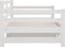 vidaXL - Slaapbank - uitschuifbaar - massief - grenenhout - wit - 2x(90x190) - cm