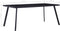 vidaXL - Eettafel - 160x80x75 - cm - gehard - glas - zwart