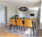 House Nordic Middelfart Eetkamerstoel Velvet Geel - Set van 2