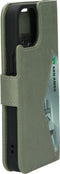 Mobiparts iPhone 13 Mini - Classic Wallet Case - Ruimte voor pasjes - Groen