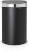 Brabantia Touch Bin - Prullenbak - 40 liter - Mineral Moonlight Black/Matt Steel deksel