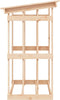 vidaXL - Haardhoutrek - 108x64,5x77 - cm - massief - grenenhout - honingbruin